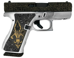 Glock G43X 9mm subcompact pistol with 3.41-inch barrel and serrated slide