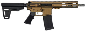 Great Lakes GL-15 7.5in .223 Wylde braced pistol bronze Cerakote with M-LOK handguard