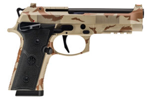 Beretta 92XI SAO FS 9mm 4.7-inch Desert DPM Camo pistol with two magazines