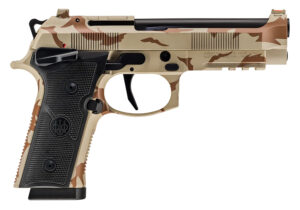 Beretta 92XI SAO 9mm pistol Desert DPM Cerakote 4.7 inch barrel two 18-round magazines