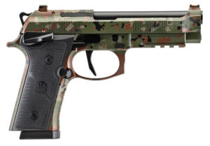 Beretta 92XI Flecktarn Cerakote 9mm 4.7-inch pistol with two magazines