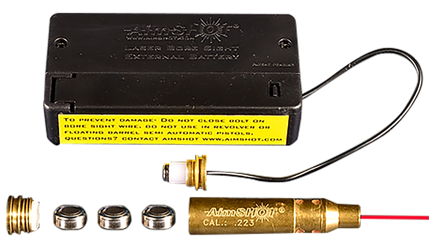 Aimshot BS22320X Laser Boresighter - .223 Rem, Brass, 20X