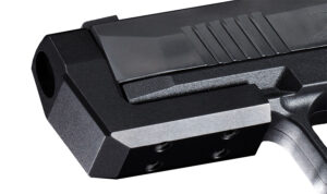 Vantage Point Armory rail-mounted compensator for SIG SAUER P365 XMACRO in black 7075 aluminum