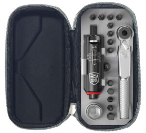 Real Avid Smart-Torq Adjustable Limiter & X3 Driver Kit in black with bits and soft case