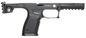 Strike Industries SMC Bravo black polymer chassis for SIG Sauer P320 with textured grip and flared magwell