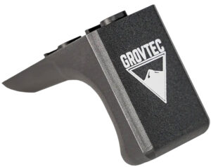 GrovTec G-Stop reversible hand stop black anodized aluminum