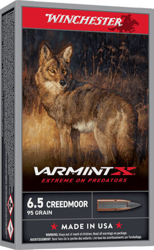 Winchester Varmint X 6.5 Creedmoor 95 gr XP ammunition 20-round box