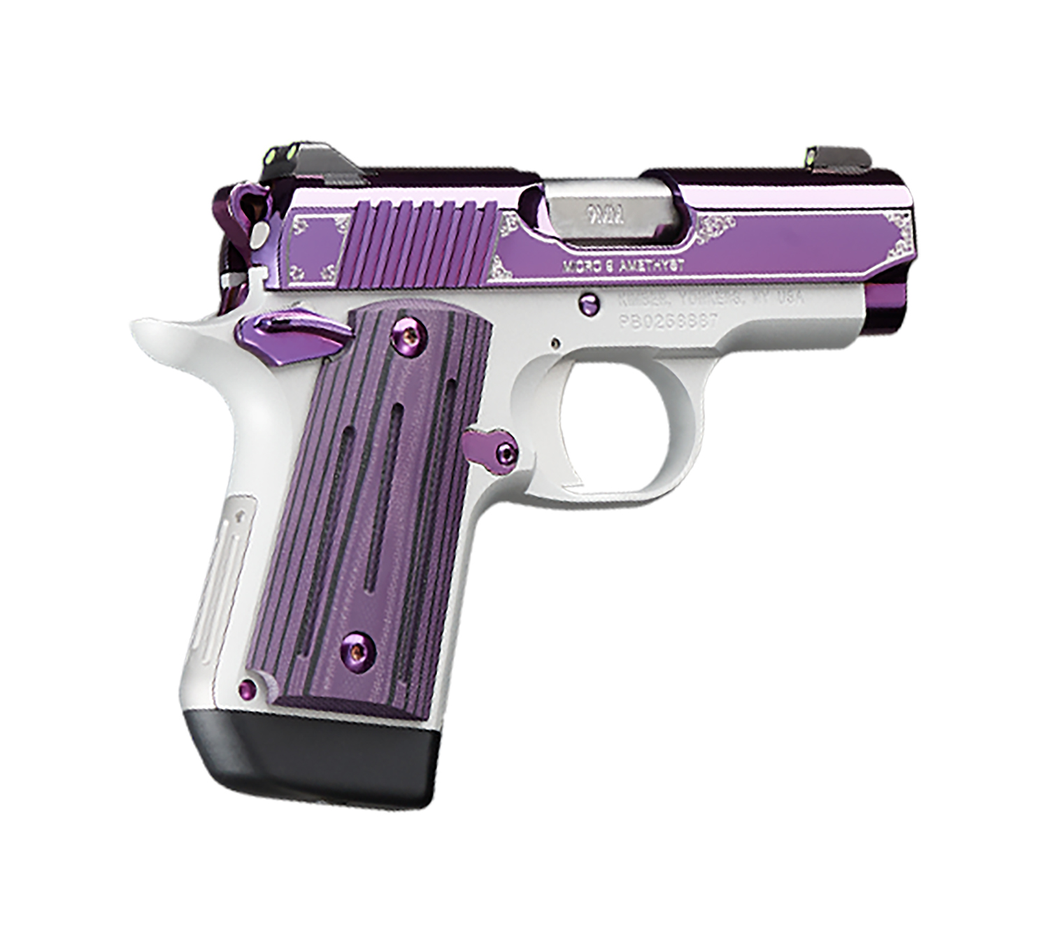 Kimber Micro 9 Amethyst 9mm Pistol — 7+1, Purple PVD - Alexander's