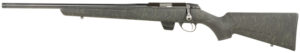 Tikka T1X Roughtech left-hand .22 LR 16-inch threaded blued rifle in Roughtech emerald synthetic stock
