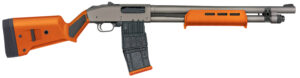 Mossberg 590M 12 Gauge 18.5 inch Tungsten Gray Cerakote barrel Magpul SGA orange stock
