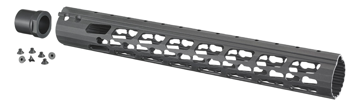 Ruger 90589 Precision Handguard black anodized for Ruger Precision rifle with keyMod 6 o'clock flat