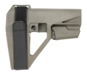SB Tactical SBA5 5-position adjustable pistol stabilizing brace in OD Green