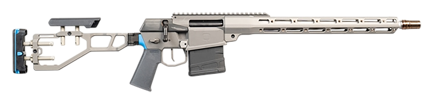 Q LLC The Fix .308 Win 16in bolt-action rifle with Bottle Rocket Blue accents