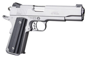 Ed Brown BASESS2A 1911 .45 ACP 5-inch stainless pistol with black Alien G10 grips, right hand