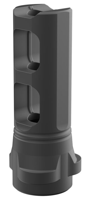 Breek Arms Gemini Dual-Port Muzzle Brake for Breek-LOK 3QD, .30 Cal, black nitride steel