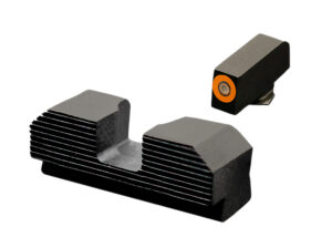 XS Sights GLM017P4N minimalist night sights for Glock with orange tritium front and black oxide rear