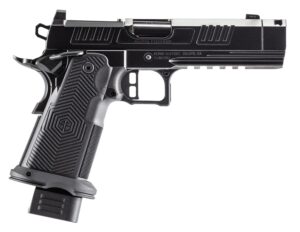 Alpha Foxtrot AF1911-Romulus 9mm pistol, Polished DLC finish, 4.25 in compensated threaded barrel