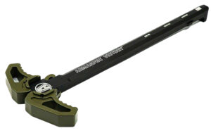 Armaspec Victory OD Green ambidextrous aluminum charging handle with enlarged latches