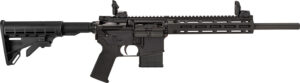 TIPPMANN ARMS M4-22 LTE .22 LR 16 inch black AR-style rifle with flip-up sights and CAR15 stock