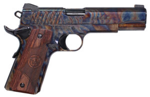 Iver Johnson Eagle CC Gen2 1911 45 ACP pistol with color case hardened slide and Dymondwood grips