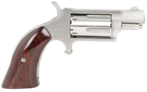 North American Arms 22MSGBG mini-revolver .22 WMR 1.13 in stainless with wood boot grip