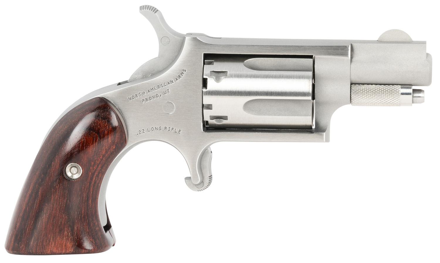 NAA Mini-Revolver .22 LR 1.13″ Stainless 5-Shot