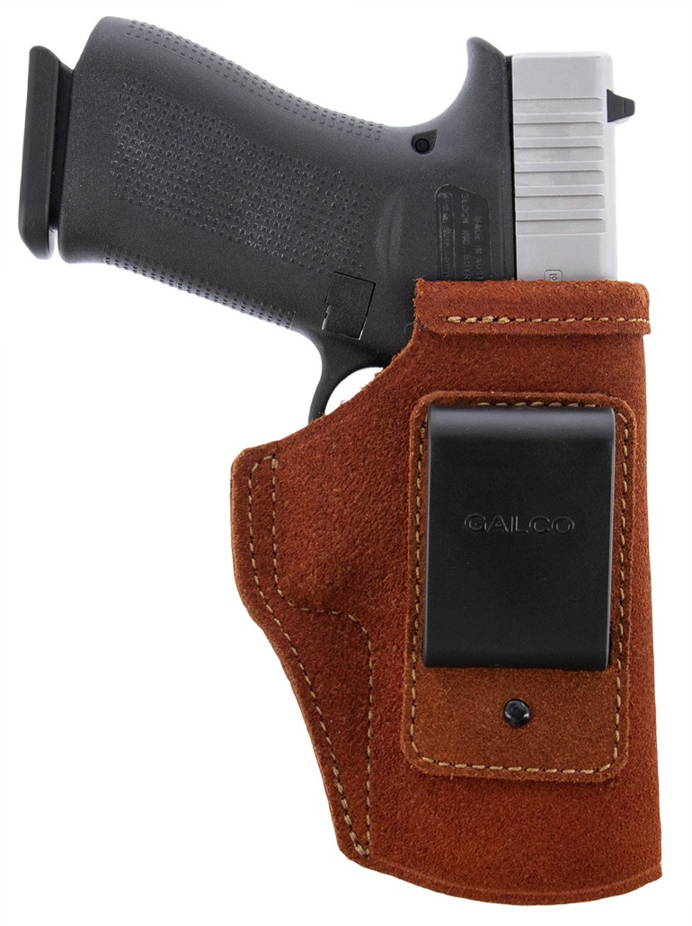 Galco STO286R Stow-N-Go IWB Natural Steerhide Fits Glock 26 Gen3-5 Right Hand