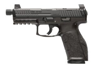 Heckler & Koch VP9A1 X Tactical 9mm pistol left profile with threaded barrel