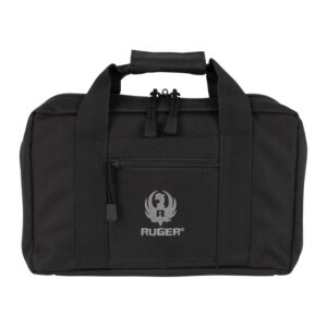 Allen Ruger double handgun case black Endura fabric two padded handgun pockets 12.5 x 8