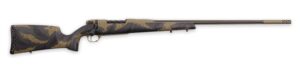 Weatherby Mark V APEX 7MM PRC bolt-action rifle with carbon-fiber stock and two-tone Cerakote barrel