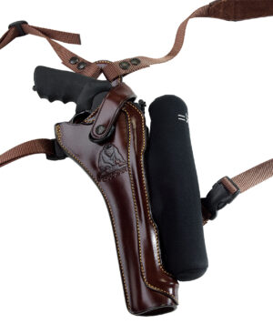 Galco Kodiak Hunter KH172H chest holster Havana Brown leather shoulder torso strap for S&W X Frame 8.375" right hand