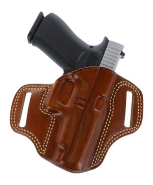 Galco Combat Master CM834 tan leather belt-slide holster for Glock 48, right hand