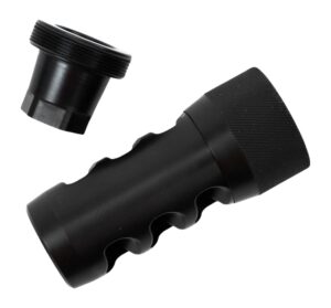 Area 419 Hellfire self-timing muzzle brake, 223/6mm, 5/8-24, Black Nitride