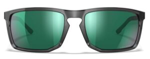 Wiley X AXE Captivate AC6AXE07 shooting glasses green mirror charcoal gray