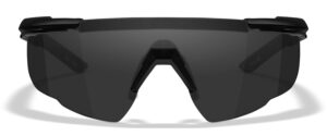 Wiley X Saber ADV 302 shooting glasses, gray frame with matte black temples