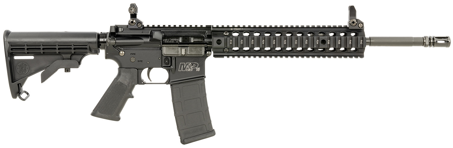Smith & Wesson M&P15 T 5.56 NATO 16 inch Troy quad rail right-hand rifle