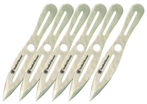 Smith & Wesson SWTK8CP 6-pack 8-inch throwing knives, stainless steel spear point