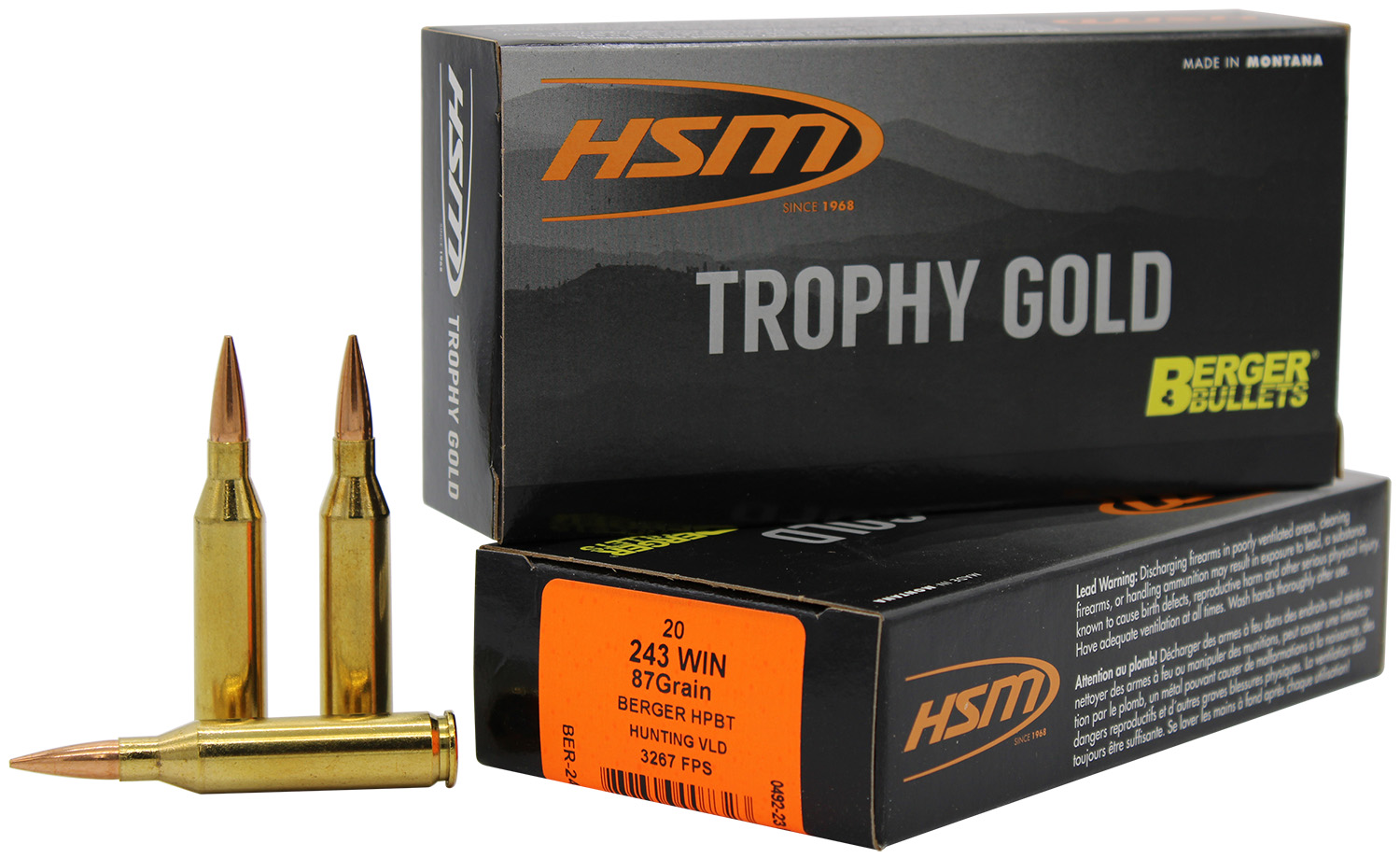 HSM .243 Winchester 87gr OTM – 20rd