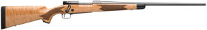 Winchester Model 70 Super Grade 243 Win 22 in AAAA maple stock polished blued rifle
