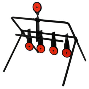 Birchwood Casey Gallery 22 RimFire Resetting Target AR500 steel black orange 3/16"