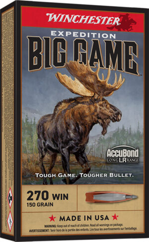 Winchester Expedition Big Game Long Range .270 Winchester 150 grain AccuBond ammunition box