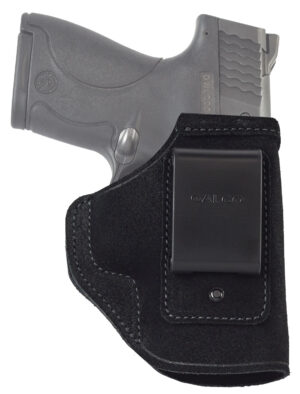 Galco Stow-N-Go STO658B black leather inside-the-waistband holster with belt clip for right hand