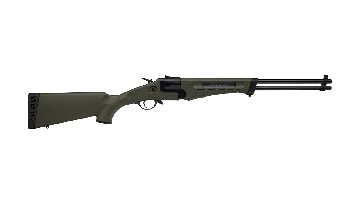 Savage 42 Takedown .22 LR/.410 combo gun OD green synthetic stock