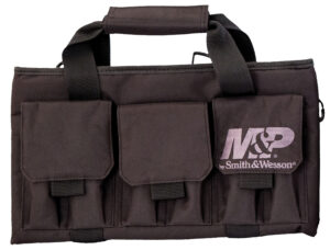 M&P Pro Tac single handgun case in black nylon with mag pouches and padded interior