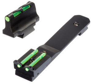 Hi-Viz LiteWave front and rear sight set for Henry Big Boy rifles, black with green/red/white LitePipes