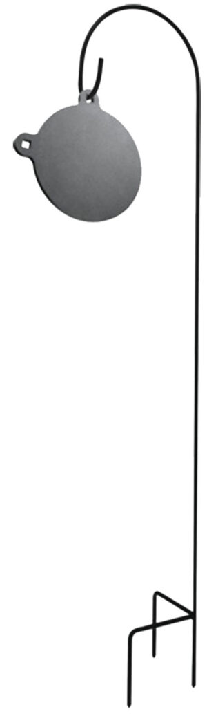 Champion Shepherd's Hook standing steel target holder for AR500 Center Mass targets