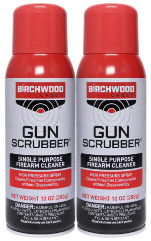 Birchwood Casey Gun Scrubber firearm cleaner aerosol 10 oz two-pack