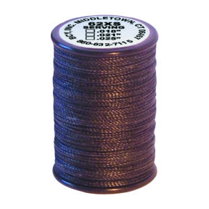 BCY 62XS Braided Center Serving Black .018 100 yds.