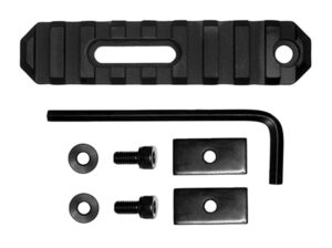 GrovTec GTSW190 3.8 inch 9-slot Picatinny rail section, black anodized