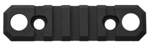 GrovTec Picatinny M-LOK 3.1-inch 5-slot rail, black hardcoat anodized